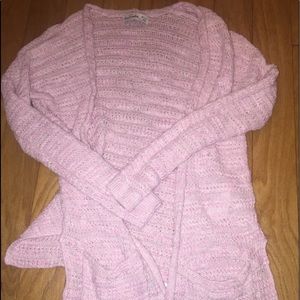 Abercrombie kids light pink cardigan